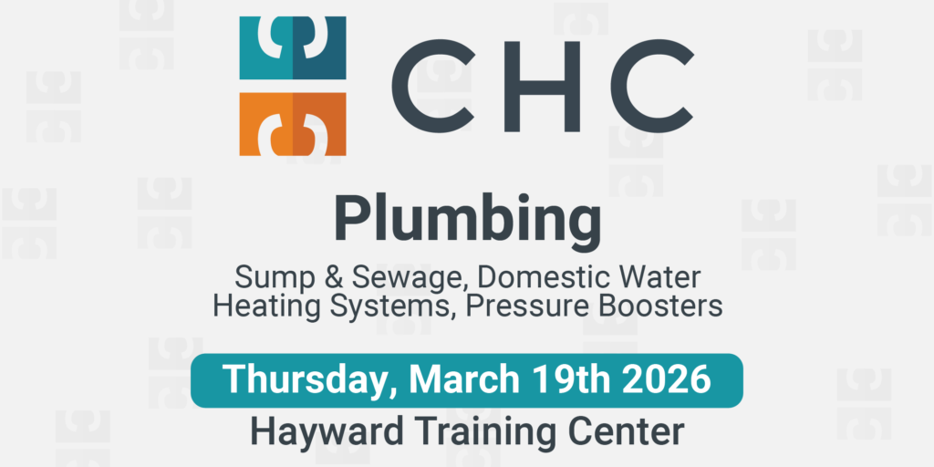 Plumbing – Sump & Sewage, DWH, Pressure Boosters – March 2026